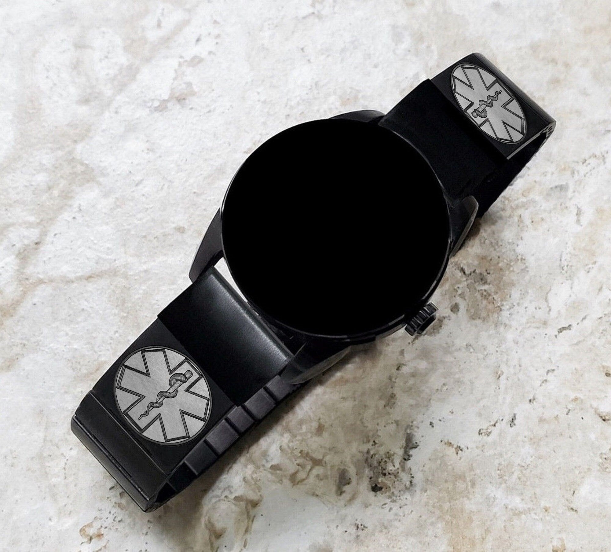 Engraved Watch Band for Garmin epix Pro 51mm Foretrex 601 701 Quatix 3 6X 7X D2 Tactix 7 Pro Bravo Instinct 2X Black St Steel Strap MS2-A26